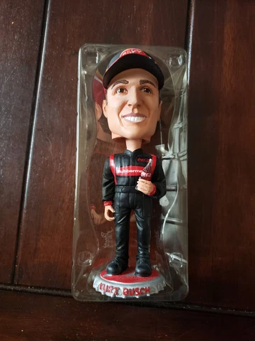 Kurt Busch 2002 Coca-Cola Racing Family Bobble Head Head Knockers NECA + Bonus Cover
