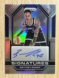 2023 Prizm WNBA Brittney Griner Silver Signatures Auto #SG-BGN - Mercury