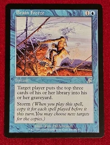 BRAIN FREEZE, MAGIC THE GATHERING SCOURGE SLIGTHLY PLAYED MTG SP - Picture 1 of 4