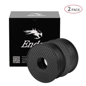 Filamento PLA 2 piezas 1 kg 1,75 mm para impresora 3D Creality Ender 3 CR-10S Pro negro - Imagen 1 de 8