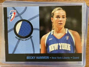 2005 WNBA Game Worn Patch Becky Hammon HOF BR-1 Spurs Liberty Rare - Picture 1 of 3