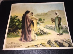VINTAGE 1890’s HIRES IMPROVED ROOT BEER,“RUTH AND NAOMI” TRADE CARD PHILADELPHIA - Picture 1 of 2