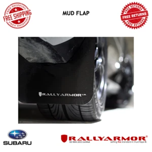Rally Armor Black Mud Flap White Logo For 2008-11 Subaru Impreza 2.5i / WRX - Picture 1 of 2