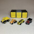 Tonka Tiny Micro Vehicle W/ Garage - Lot Of 4 Plastic Trucks, Car, 1 Diecast