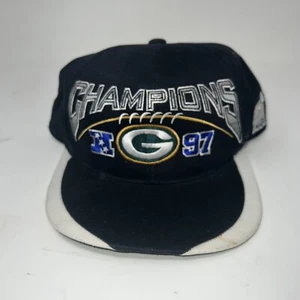 Green Bay Packers Snapback Hat NFL Black Cap Vintage 1997 Sports Specialties - Picture 1 of 8