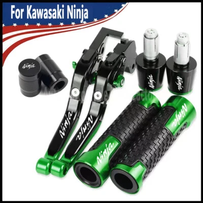 NEW Handlebar Grip Brake Clutch Lever set For KAWASAKI NINJA ZX6R ZX9R ZX14R - Изображение 1 из 4