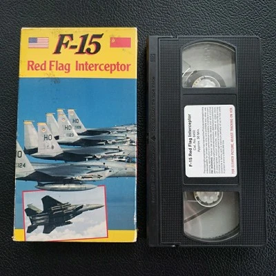VHS F-15 Red Flag Interceptor (MNTEX, 1990) Documentary F-15E Strike Eagle - Image 1 of 4