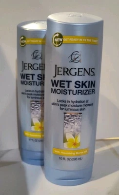 2x Jergens Wet Skin Moisturizer w/ Monoi Oil 10 Oz Each New Discontinued  - Image 1 of 4