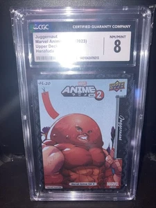 2023 UD Marvel Anime - Hanafuda - Juggernaut - CGC 8 Super Hero Villain Card - Picture 1 of 4