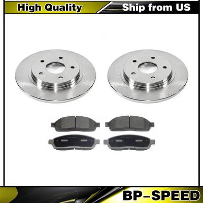 Подходит для задних тормозных дисков 2008 2009 Chrysler Town & Country и керамических тормозных колодок - Изображение 1 из 4