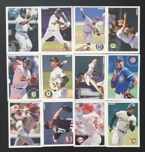 Lot of 12 x 1994 Fleer Action Series MLB Baseball Cards Bo Jackson Greg Maddux - Picture 1 of 2