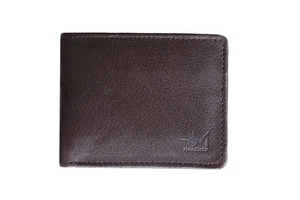 Leather Bifold Wallet, Dark Brown - Bild 1 von 3