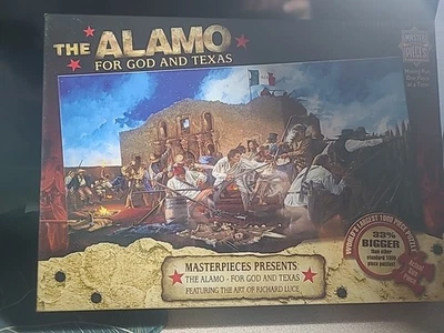 RARE NEW Master Pieces The Alamo for God and Texas 1000 Piece Jigsaw Puzzle READ - Image 1 of 4