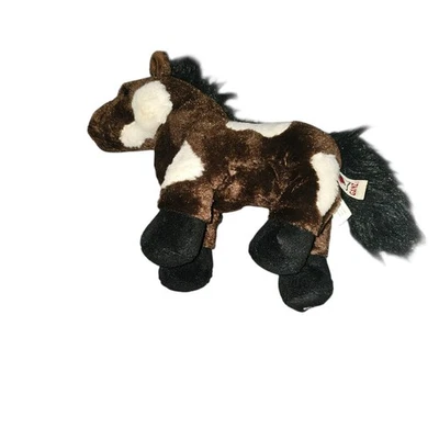Webkinz Ganz Plush HM147 Pinto Brown White Horse No Code Stuffed Animal  - Image 1 of 3