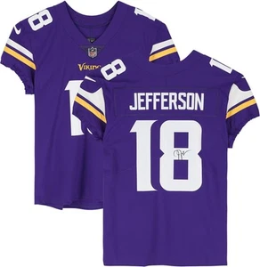 Justin Jefferson Minnesota Vikings Autographed Purple Nike Elite Jersey - Picture 1 of 5