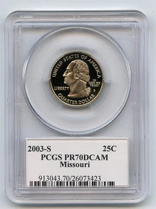 2003 S 25C Clad Missouri Quarter PCGS PR70DCAM - Picture 1 of 1