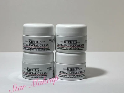 4 X Crema Facial Kiehl's Ultra 24 Horas Diarias Ligera Hidratante 0,25 fl OZ Cada una Foto 1 de 2
