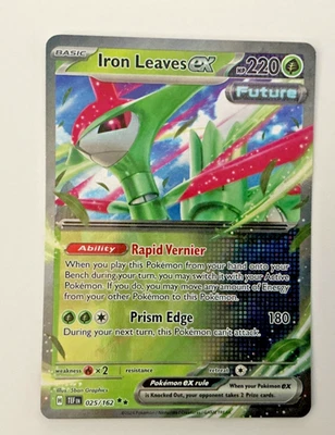 Pokemon Iron Leaves ex 025/162 SV05: Temporal Forces Holo NM - Image 1 of 2