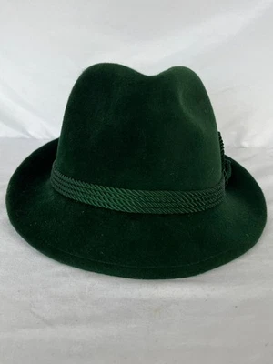 Fedora vintage verde Biltmore dorado faisán terciopelo talla 7 1/8, 57 cm  Foto 1 de 4