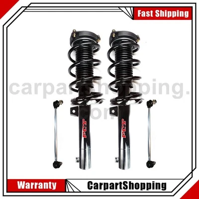 4 Sway Bar Link 完整支柱线圈弹簧前适用于 2010 年大众高尔夫 — 第 1/4 张图片