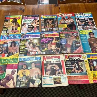 Lot of 15 Pro Wrestling Magazines WWE WWF Asst Publications Vintage See Pics 4 - Image 1 of 4