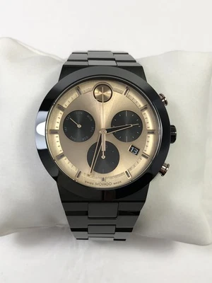 Кварцевые мужские часы-хронограф Movado Bold Fusion нержавеющая сталь 3600897 - Изображение 1 из 4