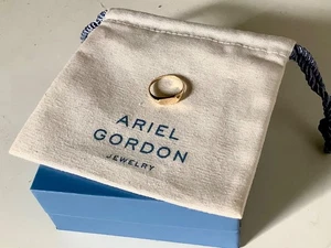 Ariel Gordon UNENGRAVED Gold Signet Ring 14K Sz 6 - East West Face NEW - Picture 1 of 8