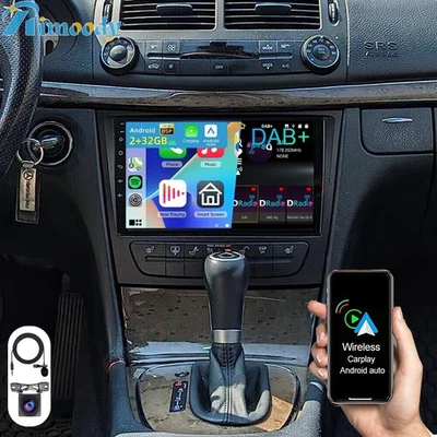 DAB+ 2+32GB 9" Android 15 Autoradio Für Mercedes Benz CLS E-Klasse W211 W219 GPS - Bild 1 von 4