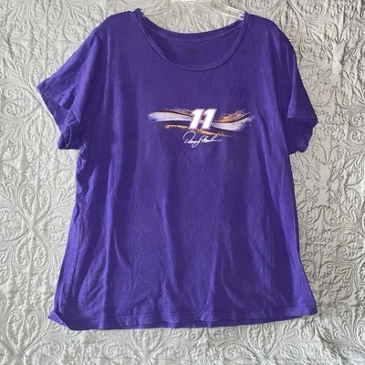 Camisa Denny Hamlin #11 NASCAR para mujer 2XL Daytona 500 2016 Joe Gibbs Racing púrpura Foto 1 de 4