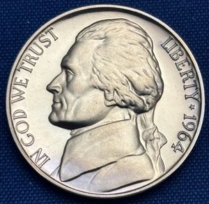 1964 JEFFERSON scarce "Best Of" WDDR-40 Doubled Die Reverse high grade PROOF - Picture 1 of 7