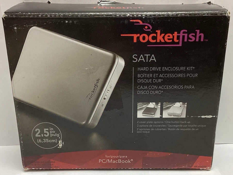 Rocketfish Portable Slim 2.5'' SATA Enclosure  RF-AHD25 W/ Case & 180GB Drive - Image 1 of 3