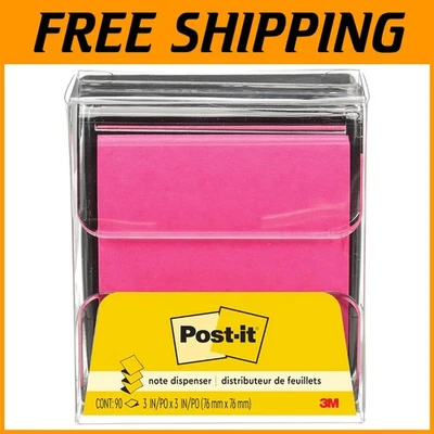 Desktop Note Dispenser Pack - Black Base Clear Top - Image 1 of 4