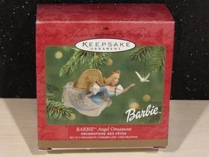 HALLMARK BARBIE ANGEL 2001 ADORNOS DE RECUERDO DE NAVIDAD PALOMA SIN USAR, EN CAJA - Imagen 1 de 4