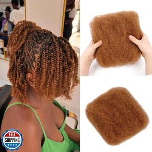 Cabello humano a granel Afro Kinkys - 100 % cabello humano real para mini giro, trenzado, L - Imagen 1 de 5