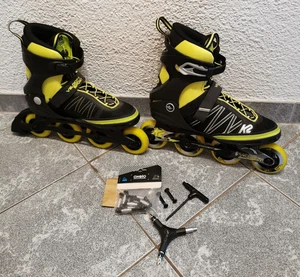 K2 Inline Skates Herren Velocity Sport - 46 - Inliner WIE NEU - SIGNALGELB - Bild 1 von 10