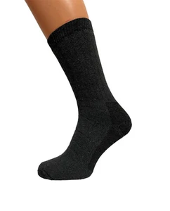 Mens Charcoal  Merino Wool Blend Socks Warm Dry Cozy 2 Pairs Size 6-11 - Picture 1 of 1