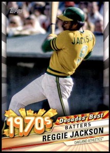 Reggie Jackson 2020 Topps Decade's Best Series 2 5x7 #DB-46 7/49 Athletics