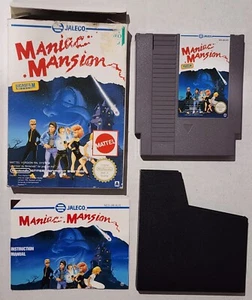 Maniac Mansion 1992 NES PAL A Boxed Game, Manual, Sleeve, Plastic Case - Tested - Picture 1 of 24