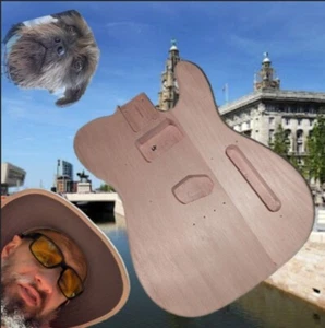 Leichte Lindenholz Tele E-Gitarre Partscaster - unvollendeter Korpus S/H oder S/S!! - Bild 1 von 17