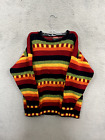 Vintage Avoca Sweater Womens Large Multicolor Wool Long Sleeve Roll Neck Ladies