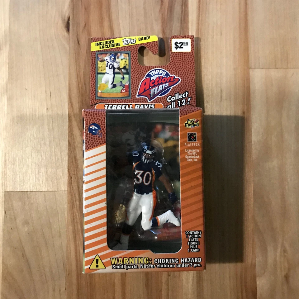 1999 Topps Action Flats Terrell Davis NFL Denver Broncos NUEVO Foto 1 de 1