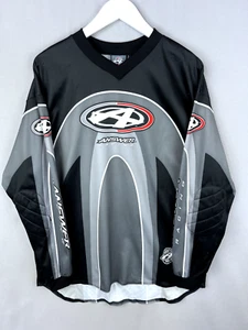 Vintage Answer Racing Jersey Mens Large Gray Racewear Motocross Y2K Elbow Pads - Picture 1 of 21