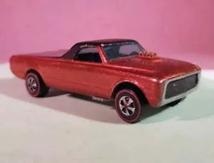 Hot Wheels '68 Redline CUSTOM FLEETSIDE Orange US Black Interior - Picture 1 of 8