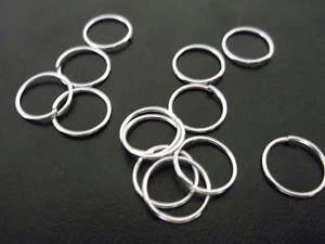 (Kaufen Sie 4 erhalten Sie KOSTENLOSEN Versand) Metall offener Sprung Split O Ringe Verbinder für Schmuckherstellung - Bild 1 von 6