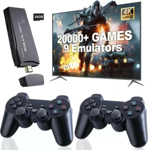 Retro Game, 4K HDMI Output & Dual 2.4G Wireless Controllers with 20000 Games Sd - Picture 1 of 23