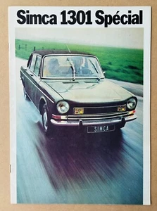 --- CATALOGUE SIMCA 1301 SPÉCIAL --- 12 PAGES. 1972 - Imagen 1 de 3