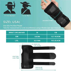 Wrist Thumb Brace Heating Pad for Arthritis and Carpal Tunnel Relief, Heated ... - Picture 1 of 6
