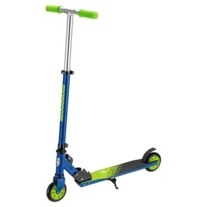 Mongoose Vortex F2 Folding Scooter 100mm Blue & Green - Picture 1 of 2