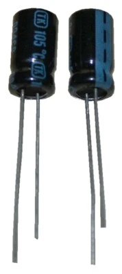 B2Q Elko Elektrolytkondensator Kondensator 100uF 35V 105°C 2 Stück (0025)