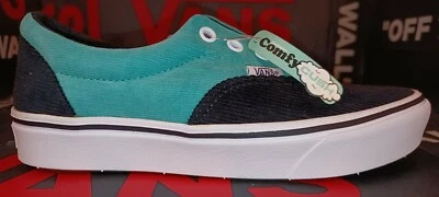 Vans Hombre 3.5 Mujer 5 Comfycush Era Pana Negro Verbena\Verde Marino Foto 1 de 4